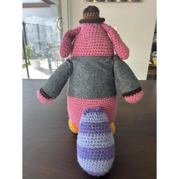 Home Made Crocheted 17” Bing Bong Plush Disney Inside Out Movie Super Unique - Picture 4 of 7